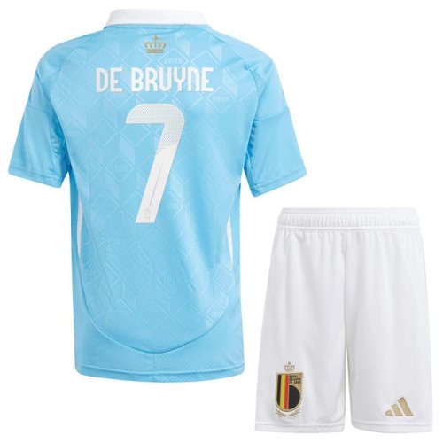Set Nom Et Numéro De Bruyne 7, Belgique Extérieur 2020-2021, Neuf, DekoGraphics