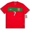 Maillot Foot Portugal Ronaldo 7 2010 Retro Domicile