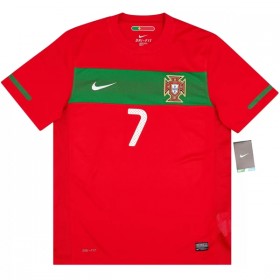 Maillot Foot Portugal Ronaldo 7 2010 Retro Domicile