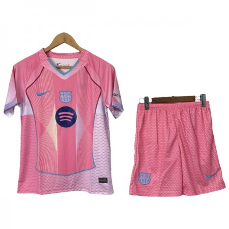 Tenue Enfant Barcelone Rose 2025-26 Spéciale (+ Short) Tenue Enfant Barcelone Rose 2025-26 Spéciale (+ Short)