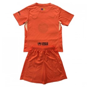 Tenue Enfant FC Barcelone Gardien Orange 2025-26 (+ Short)