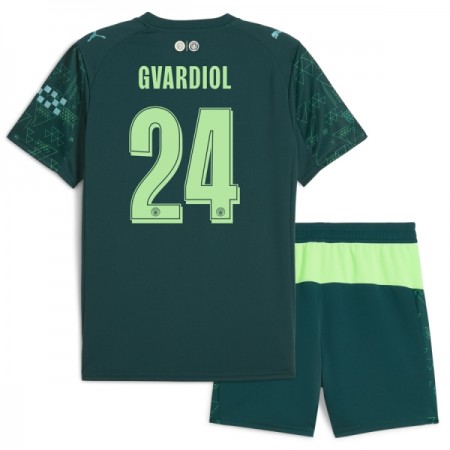 Tenue Enfant Manchester City Gvardiol 24 EA Sport Quatrième 2025-26 (+ Short) Tenue Enfant Manchester City Gvardiol 24 EA Sport Quatrième 2025-26 (+ Short)