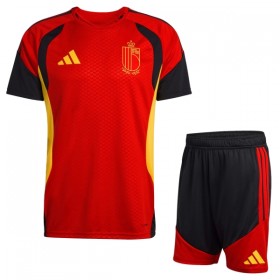 Enfant Belgique Coupe du Monde 2026 Maillot d'Entraînement Rouge (+ Short)