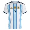 Maillot Foot Argentine De Paul 7 Domicile Coupe du Monde 2026