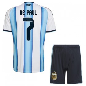 Tenue Enfant Argentine De Paul 7 Domicile Coupe du Monde 2026 (+ Short)