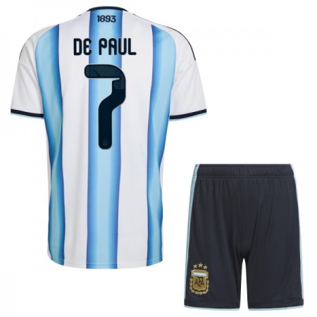 Tenue Enfant Argentine De Paul 7 Domicile Coupe du Monde 2026 (+ Short) Tenue Enfant Argentine De Paul 7 Domicile Coupe du Monde 2026 (+ Short)