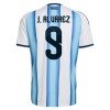 Tenue Enfant Argentine J. Alvarez 9 Domicile Coupe du Monde 2026 (+ Short)
