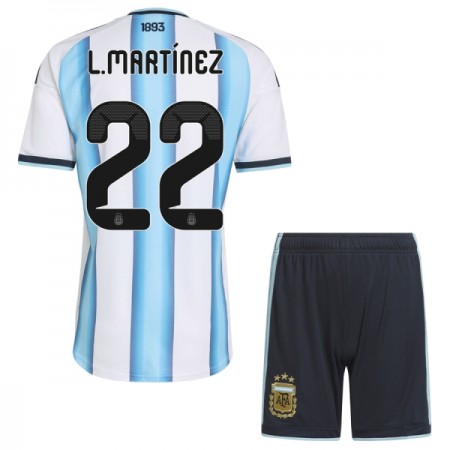 Tenue Enfant Argentine Lautaro Martinez 22 Domicile Coupe du Monde 2026 (+ Short) Tenue Enfant Argentine Lautaro Martinez 22 Domicile Coupe du Monde 2026 (+ Short)