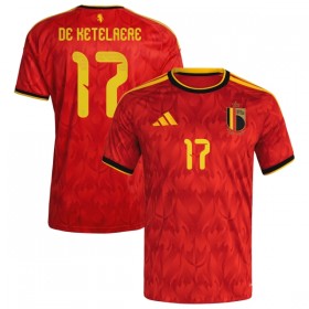 Maillot Foot Belgique De Ketelaere 17 Domicile Coupe du Monde 2026