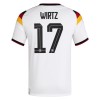 Maillot Foot Allemagne Wirtz 17 Domicile Coupe du Monde 2026