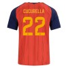 Maillot Foot Espagne Cucurella 22 Domicile Coupe du Monde 2026