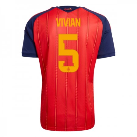 Maillot Foot Espagne Vivian 5 Domicile Coupe du Monde 2026 Maillot Foot Espagne Vivian 5 Domicile Coupe du Monde 2026