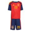 Tenue Enfant Espagne Pedri 20 Domicile Coupe du Monde 2026 (+ Short)
