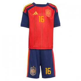 Tenue Enfant Espagne Rodrigo 16 Domicile Coupe du Monde 2026 (+ Short)