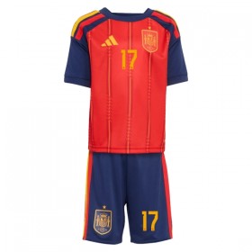 Tenue Enfant Espagne Williams JR 17 Domicile Coupe du Monde 2026 (+ Short)