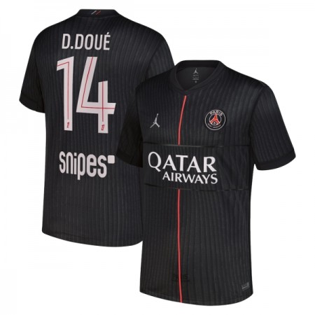 Maillot Foot Paris Saint Germain D. Doue 14 Jordan Quatrième 2025-26
