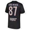 Maillot Foot Paris Saint Germain Joao Neves 87 Jordan Quatrième 2025-26