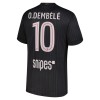 Maillot Foot Paris Saint Germain O. Dembele 10 Jordan Quatrième 2025-26