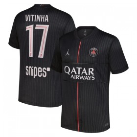 Maillot Foot Paris Saint Germain Vitinha 17 Jordan Quatrième 2025-26