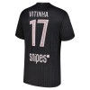Maillot Foot Paris Saint Germain Vitinha 17 Jordan Quatrième 2025-26