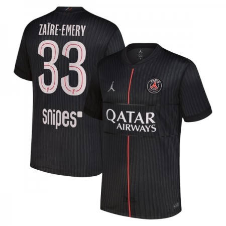 Maillot Foot Paris Saint Germain Zaire-Emery 33 Jordan Quatrième 2025-26