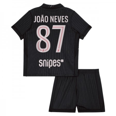 Tenue Enfant Paris Saint Germain Joao Neves 87 Jordan Quatrième 2025-26 (+ Short) Tenue Enfant Paris Saint Germain Joao Neves 87 Jordan Quatrième 2025-26 (+ Short)
