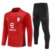 AC Milan Sweat d'Entraînement Quart-Zip Rouge 2025-26