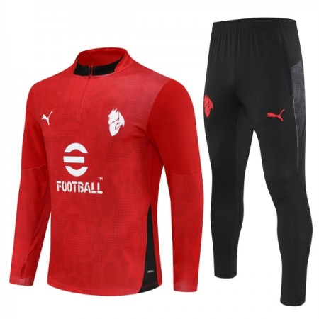 AC Milan Sweat d'Entraînement Quart-Zip Rouge 2025-26