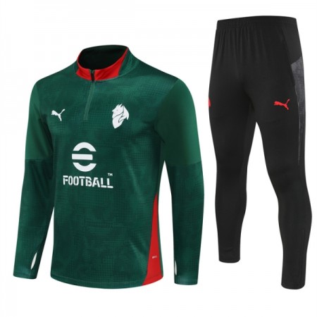 AC Milan Sweat d'Entraînement Quart-Zip Verte 2025-26