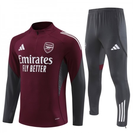 Arsenal Sweat d'Entraînement Quart-Zip Rouge 2025-26 Arsenal Sweat d'Entraînement Quart-Zip Rouge 2025-26