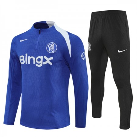 Chelsea Sweat d'Entraînement Quart-Zip Bleue 2025-26 Chelsea Sweat d'Entraînement Quart-Zip Bleue 2025-26