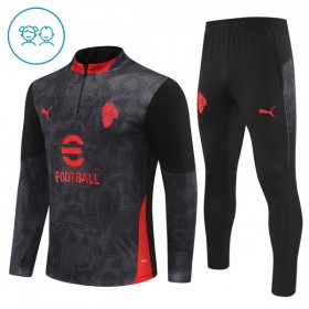 Enfant AC Milan Sweat d'Entraînement Quart-Zip Noire 2025-26