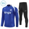 Enfant Chelsea Sweat d'Entraînement Quart-Zip Bleue 2025-26