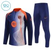 Enfant FC Barcelone Sweat d'Entraînement Quart-Zip Bleue 2025-26 Enfant FC Barcelone Sweat d'Entraînement Quart-Zip Bleue 2025-26
