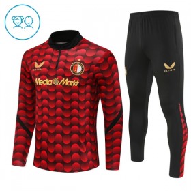 Enfant Feyenoord Rotterdam Sweat d'Entraînement Quart-Zip Rouge 2025-26