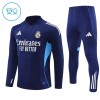 Enfant Real Madrid Sweat d'Entraînement Quart-Zip Marine 2025-26 Enfant Real Madrid Sweat d'Entraînement Quart-Zip Marine 2025-26