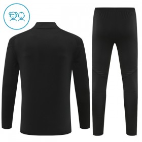 Enfant Real Madrid Sweat d'Entraînement Quart-Zip Noire 2025-26