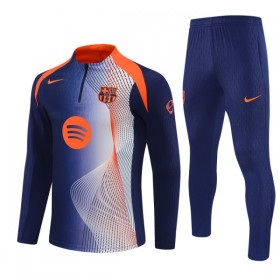 FC Barcelone Sweat d'Entraînement Quart-Zip Bleue 2025-26