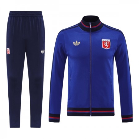 Olympique Lyonnais Ensemble Vestes d'Entraînement Bleue 2025-26 Olympique Lyonnais Ensemble Vestes d'Entraînement Bleue 2025-26