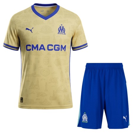 Tenue Enfant Olympique de Marseille Quatrième 2025-26 (+ Short) Tenue Enfant Olympique de Marseille Quatrième 2025-26 (+ Short)