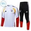 Enfant Allemagne Sweat d'Entraînement Quart-Zip Blanche 2026-27 Enfant Allemagne Sweat d'Entraînement Quart-Zip Blanche 2026-27