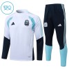 Enfant Argentine Sweat d'Entraînement Quart-Zip Blanche 2026-27 Enfant Argentine Sweat d'Entraînement Quart-Zip Blanche 2026-27
