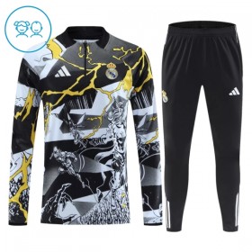 Enfant Real Madrid Marvel Sweat d'Entraînement Quart-Zip Noire 2026-27