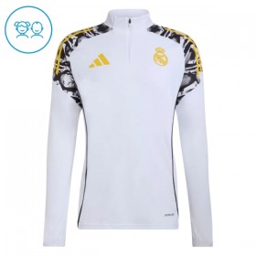 Enfant Real Madrid Sweat d'Entraînement Quart-Zip Blanche 2026-27