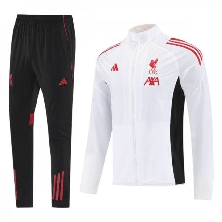 Liverpool Ensemble Vestes d'Entraînement Blanche 2025-26 Liverpool Ensemble Vestes d'Entraînement Blanche 2025-26
