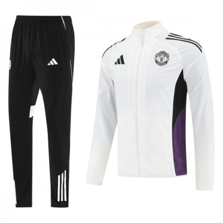 Manchester United Ensemble Vestes d'Entraînement Blanche 2025-26 Manchester United Ensemble Vestes d'Entraînement Blanche 2025-26