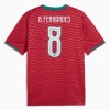 Maillot Foot Portugal B. Fernandes 8 Domicile Coupe du Monde 2026
