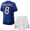 Tenue Enfant France Tchouameni 8 Domicile Coupe du Monde 2026 (+ Short)