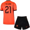 Tenue Enfant Pays-Bas Frenkie de Jong 21 Domicile Coupe du Monde 2026 (+ Short) Tenue Enfant Pays-Bas Frenkie de Jong 21 Domicile Coupe du Monde 2026 (+ Short)