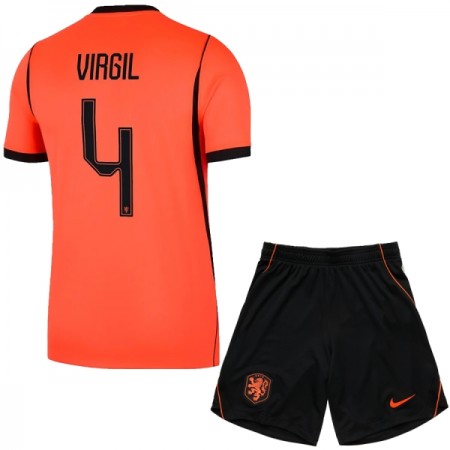 Tenue Enfant Pays-Bas Virgil 4 Domicile Coupe du Monde 2026 (+ Short) Tenue Enfant Pays-Bas Virgil 4 Domicile Coupe du Monde 2026 (+ Short)